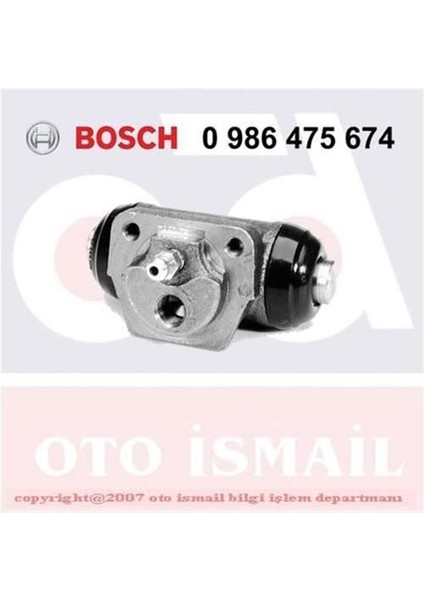 986475674 Fren Silindiri Micra 1.0ı 92-02 -1.3ı 95-98 1.4i 00-02 -1.5d 98-02 17.46MM