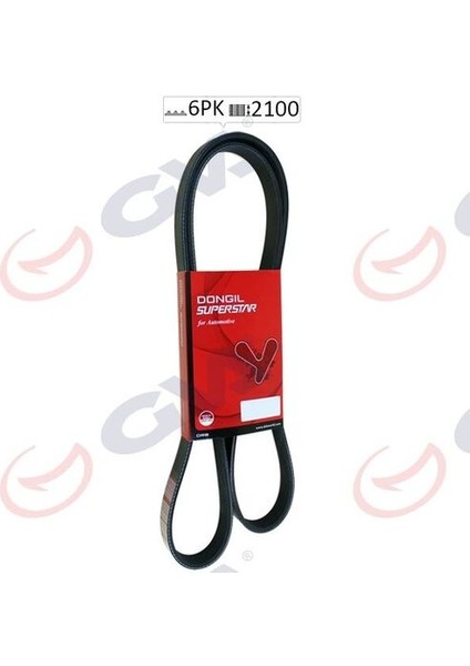 6PK2100 Kanallı Kayış Vw T4 2.4d 10V 90-02 Mercedes Ford Focus 98-05 Chrysler Daewoo Dodge Lexus Mazda S