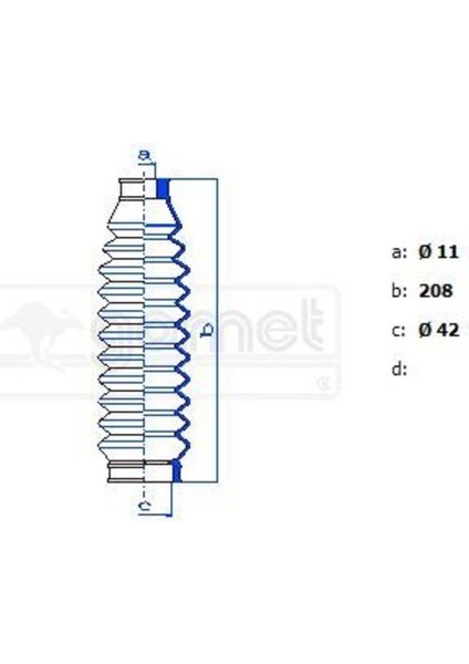 9048B Direksiyon Körüğü Polo 94-01 1,0-1,7-1,9sdı (2körük-4kel.)Tk.
