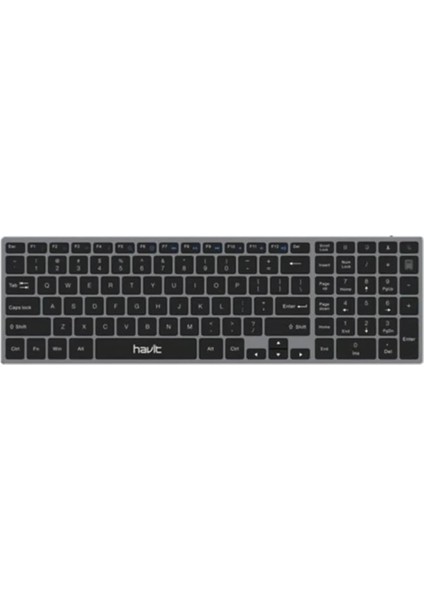 KB263BT Kablosuz Bluetooth Uzay Grisi Klavye