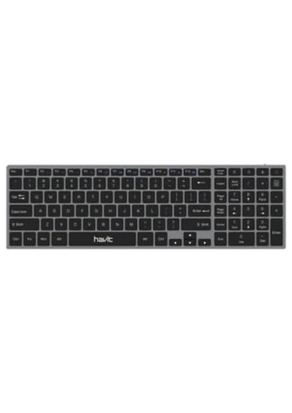 KB263BT Kablosuz Bluetooth Uzay Grisi Klavye