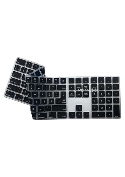 Klavye Koruyucu Apple Magic Keyboard-2 A1843 With Numeric (Uk-Us Türkçe) ile Uyumlu Siyah