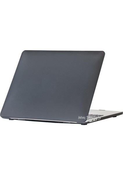 Macbook Pro 16INÇ Kılıf M1-M2-M3-M4, Mat Iz Yapmaz (Touchbarsız 16.2" Pro) A2485 A2780 A2991 A3403 A3186 ile Uyumlu Siyah