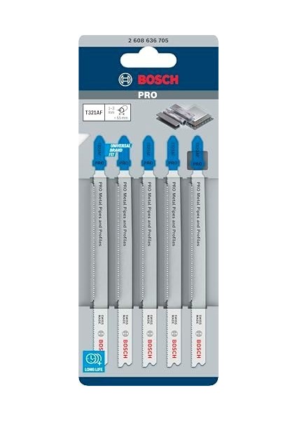 - 5 x Pro Metal Boru ve Profiles T321AF Dekupaj Testere Bıçağı (Metal Borular ve Profiller Için, Çelik Sac, Uzunluk 132 Mm, Profesyonel Aksesuar Dekupaj Testere) modelleri