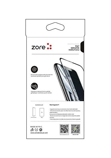 Apple iPhone 12 Pro Max Mat Seramik Ekran Koruyucu