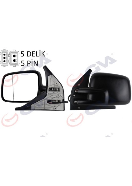 Diş Dikiz Aynasi Sol Transporter T4 96 Elektrikli Isitmali Asferik VM-186EHAL Dpmah