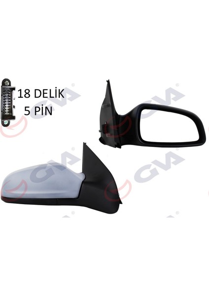 Diş Dikiz Aynasi Sağ Astra H 04 Elektrikli Isitmali Astarli Konveks 5 Fiş VM-968EHPR 13312981 Dpmah