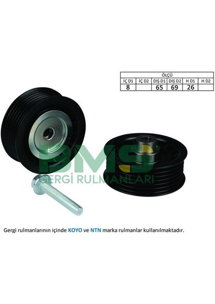 Alternatör Gergi Rulmani Ducato-Boxer-Jumper-Transit 2.2hdi-Tdci Dpmah