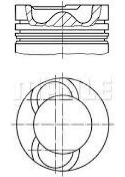 Motor Piston Segman Std Vw LT35 Crafter 2.5 163PS Bjk-Bjj 81.01 Dpmah