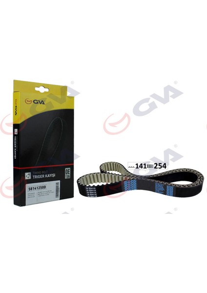 Triger Kayişi 141X254 Peugeot 207 cc Sw 308 3008 Berlingo C3 1.6hdi 8V 08 Ford C-Max Fiesta Dpmah