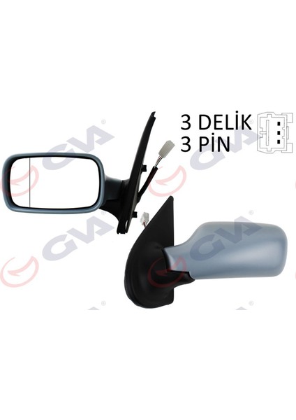 Diş Dikiz Aynasi Sol Palio 98 Elektrikli Isitmali Astarli Konveks 3 Fiş VM-155EP-5DL Dpmah