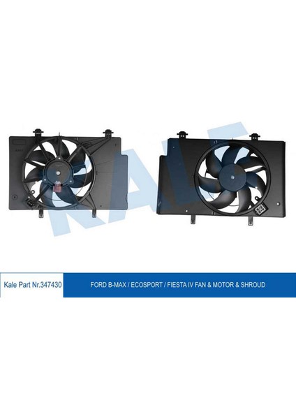 Fan Motoru Davlumbazli Ford Bmax 1.5tdci-1.6tdci 12 Fiesta V 1.6tdci 07-09 Fiesta Vi 1.4 08 Dpmah