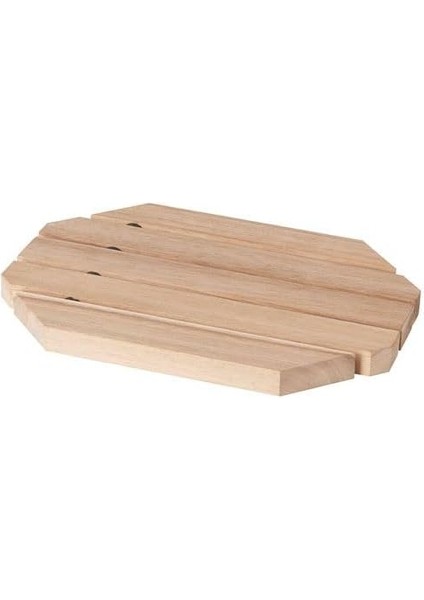 Nihale-Çaydanlık Altlığı 21X15 cm Meridyendukkan Kare-Masif Akasya Altlık