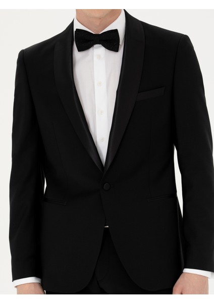 Erkek Siyah Slim Fit Smokin 50283285-VR046