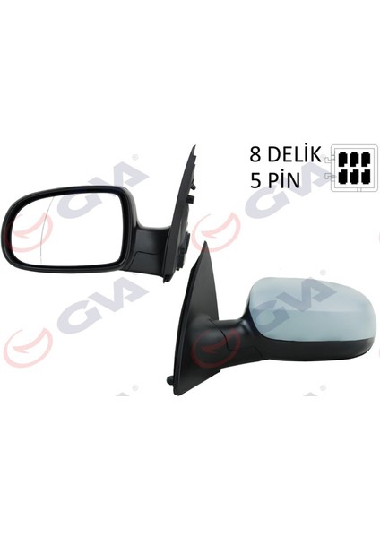 Diş Dikiz Aynasi Sol Corsa C 01 Elektrikli Isitmali Astarli Asferik 5 Fiş VM-200EHPAL Dpmah