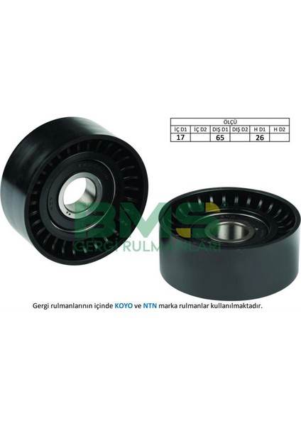 Alternatör Gergi Rulmani Alfa 159 1.9 Jtdm 05-11 65X25X17 Dpmah