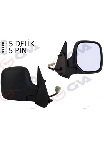 Diş Dikiz Aynasi Sağ Berlingo-Partner 97 Elektrikli Isitmali Konveks 5 Fiş VM-118EHR Dpmah