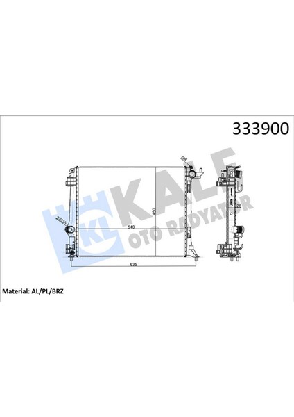 Radyatör Mgn Iv 1.5dci-1.6 Dci Ac Mek. Atom. Al Pl Brz Dpmah