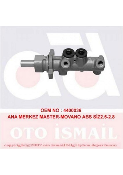 Fren Ana Merkezi Abs-Siz [ Renault Master I-Ii, Movano 2.2 (G9T)/2.5 D (S8U)/2.5 Dci (G9U)/2.8 Dti (S9W) 1998-2003 ] Dpmah