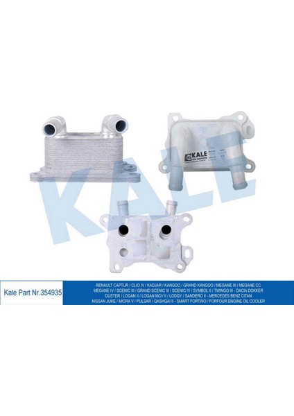 Yağ Soğutucusu Clio Iv-Captur-Megane Iii-Dokker-Duster-Logan Ii-Kadjar 1.2tce Dpmah