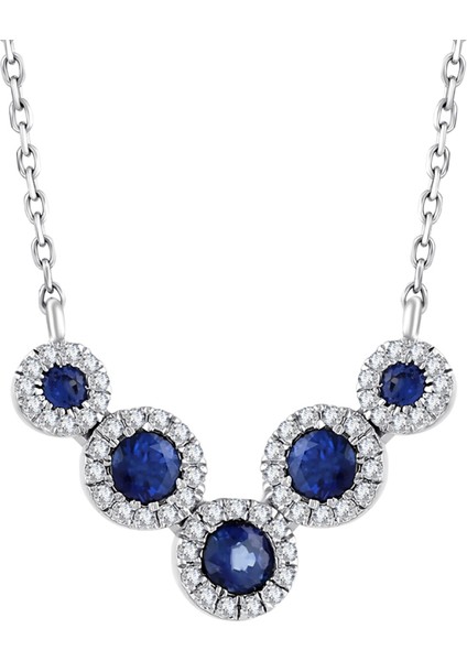 0.67 Karat Safir Pırlanta Kolye fiyatları