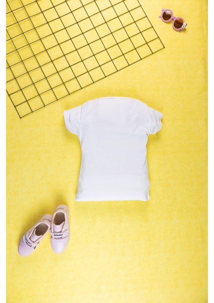 Kız Çocuk Yazlık Şık Takım | Fiyonk Desenli Tişört ve Eşofman Alt I Pamuklu Terletmez I Çocuk Takım indirimleri