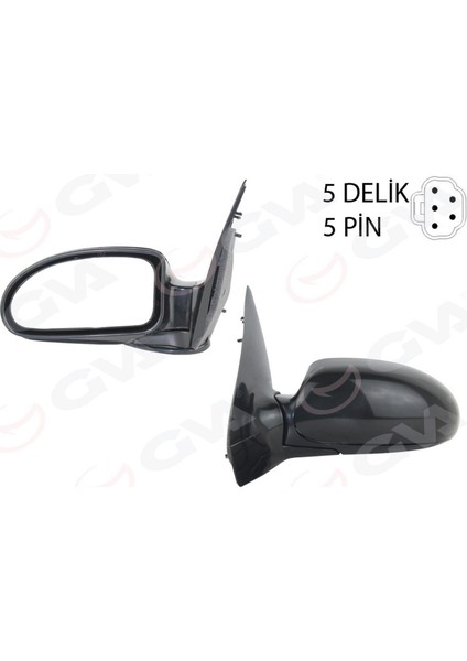 Diş Dikiz Aynasi Sol Focus 98 Elektrikli Isitmali Astarli Siyah Konveks 5 Fiş VM-319EHPL Dpmah