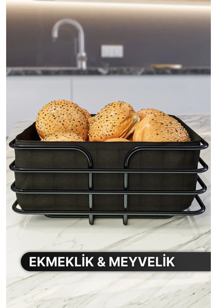 Elite Ekmeklik Ekmek Sepeti Paslanmaz Lüx Gold Sepet 1 Adet