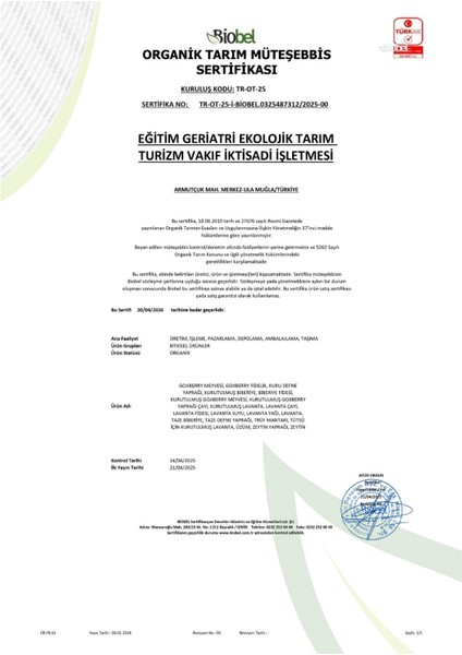 Organik Biberiye (6 Adet) ve Organik Lavanta Fidesi (6 Adet)