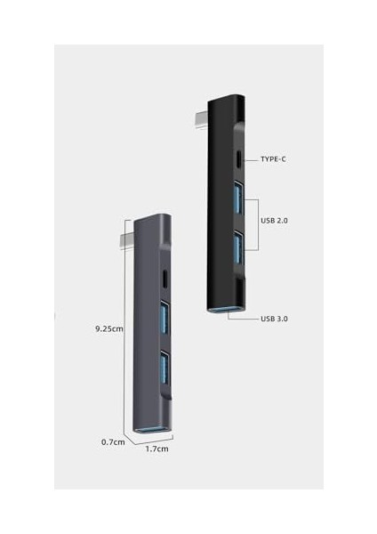 - Ky 238 Type C Hub Type C USB Type C Çoğaltıcı