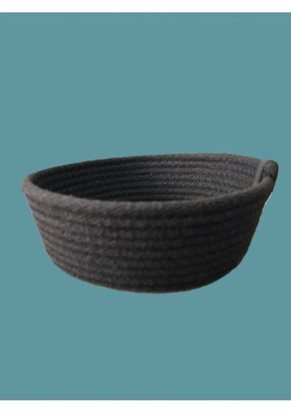 Jüt Hasır Sepet ,el Dokuma, Çok Amaçlı Sepet, Banyo ve Mutfak Organizeri 16X8 cm