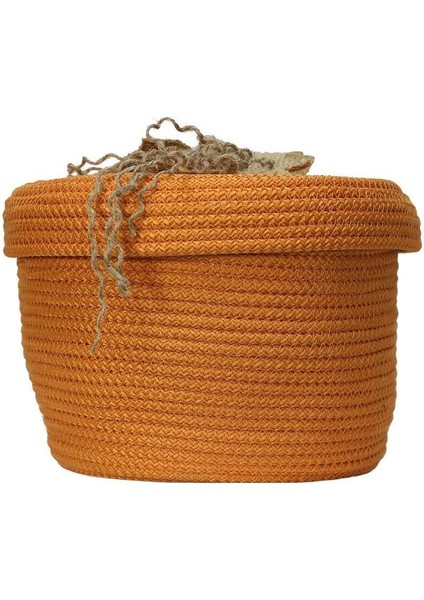 Elite El Işçiliği Jüt Ip Hasır Sepet 25 x 16 cm - 6019 1 Adet