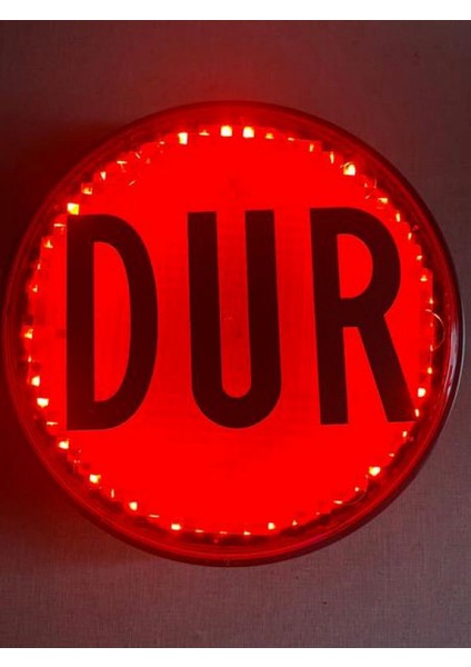 Dur Levhasi LED Işikli Servis Araçlarina Uygun Stop Lambasi Dpmah