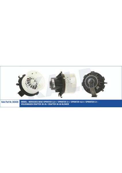 Kalorifer Motoru 12V Crafter 30-35-Mercedes Sprinter 3.5-T-Sprinter 3-T-Sprinter 4.6-T-Sprinter 5 T Dpmah