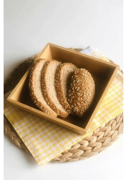 Elite Bambu Ekmeklik Ekmek Sepeti Kare 20X20 cm 1 Adet