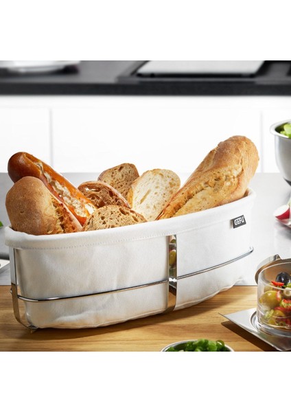 Elite Oval Ekmek Sepeti Beyaz GF.33661 1 Adet
