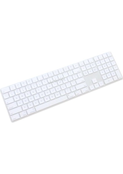 Apple Magic Keyboard-2 A1843 With Numeric Klavye Koruyucu (Us To Türkçe) ile Uyumlu Şeffaf