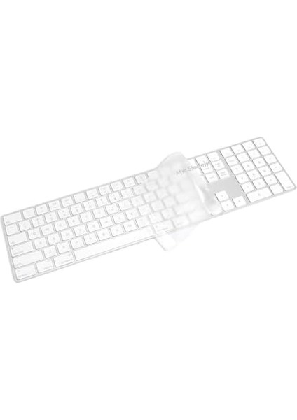 Apple Magic Keyboard-2 A1843 With Numeric Klavye Koruyucu (Us To Türkçe) ile Uyumlu Şeffaf