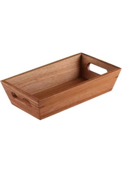 Elite Lüks Akasya Ahşap Ekmek Sepeti 23X13 cm 1 Adet