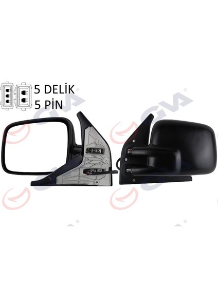 Diş Dikiz Aynasi Sol Transporter T4 96 Elektrikli Isitmali Konveks VM-186EHL Dpmah