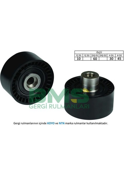 Alternatör Gergi Rulmani Toz Kapakli PARTNER-206-307-407-BERLINGO-C2-C3-C4-FIESTA V 1.4-1.6tdci Xsara-Focus Dpmah