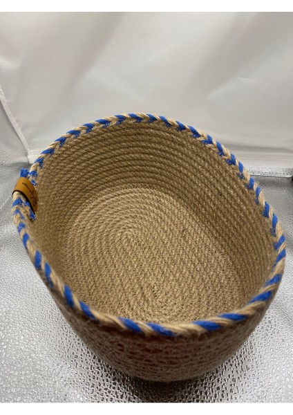 Elite B&g Desing 25 cm Ekmek Sepeti, Kordon Ip Sepet,düzenleyici. 1 Adet