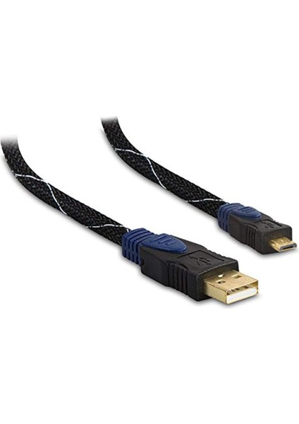 SLX-982 Için Gold Kılıflı Data + Şarj Kablosu Micro Usb2.0 1.5m Akıllı Telefonlar ve Tablet K