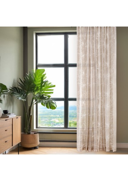 Soft Awya Tül Perde - Gri - 300X270 cm