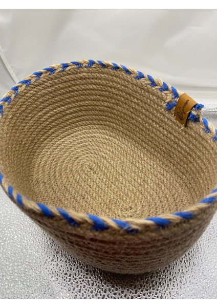 Elite B&g Desing 25 cm Ekmek Sepeti, Kordon Ip Sepet,düzenleyici. 1 Adet