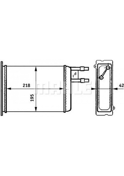 Kalorifer Radyatörü Ducato-Boxer-Jumper 94-02 220X195X42 Dpmah