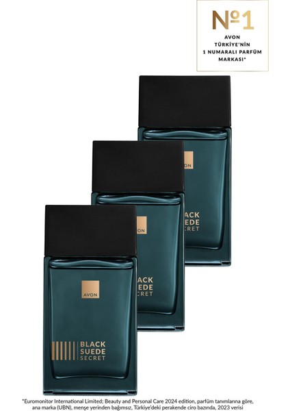Black Suede Secret Erkek Parfüm EDT Üçlü Set