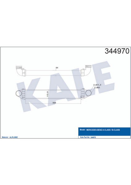 Turbosarj Radyatoru Mercedes W169 W245 Dpmah