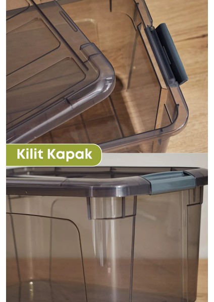 6 Adet Kilitli Büyük Boy Saklama Kabı Seti 3 Lt. fırsatları