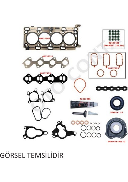Takim Conta Peugeot Boxer, Citroen Jumper 2.2hdi Euro5 Keçeli Subap Lastikli Skcsiz Cvff-Drfa-Uhfa-Cvra Dpmah